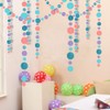 Decor365 Blue Circle Dot Garland Bubble Streamer Summer Under the