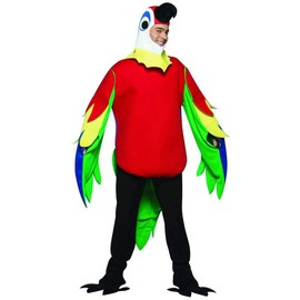 Rasta Imposta Lightweight Parrot Costume, Multi-Colored, One Size