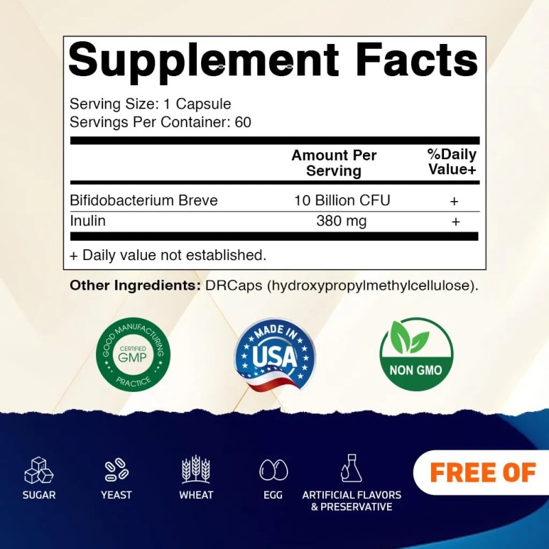 Vitamatic Bifidobacterium Breve 10b Cápsulas Dr 60 Unidades
