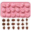 1 Piece Autumn Silicone Chocolate Molds Maple Leafs, Acorns and