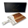 LYNN & LIANA Medium Acacia Cheese Board | Wood Resin
