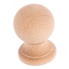 CORHAD Wooden Finials Unfinished Round Wood Ball Finials for Beds