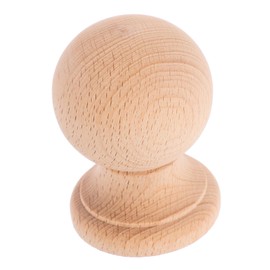 CORHAD Wooden Finials Unfinished Round Wood Ball Finials for Beds Stairs Furniture Versatile Decorative Solid Wood Accents for Classic Sophistication Indoor Spaces
