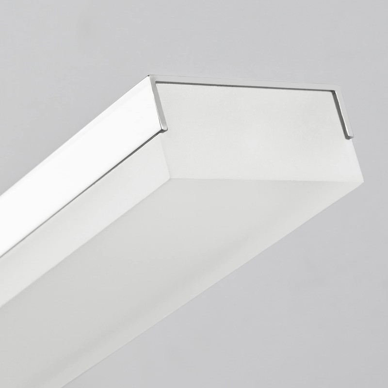 ZUZITO 48 inch Chrome Bathroom Light Over Mirror Dimmable Modern