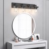 Danshinro Bathroom Vanity Light, Square Design 4 Lights Morden Bathroom