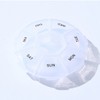 Sturdy Transparent Mini Weekly Pill Organizer Case Storage Case 13ea
