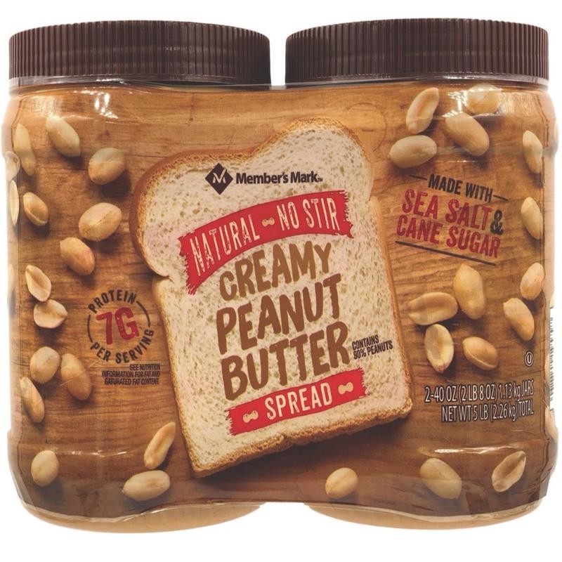 Natural Creamy Peanut Butter (40 oz., 2 pk.) - Delicious