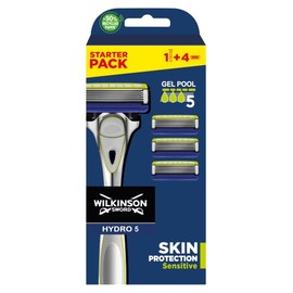 Wilkinson Sword - Hydro5 Skin Protection Sensitive- Special Pack - Pack with 1 handle and 5 refill blades