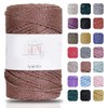 Makromecity, Sparkle Polyester Macrame Cord 2mm x 250 Yards (750