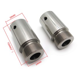 XKMT- 39mm Fork Tube 2in 2" Extensions For H-D Dyna Glide Sportster FXD XL 883 1200 [P/N:TGHD-HAD025-I-CD]