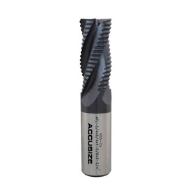 Accusize Industrial Tools M42 - Fresa de extremo de desbaste de 8% cobalto Tialn, 3/4 pulgadas por 3/4 pulgadas por 1-5/8 pulgadas de longitud, 1102-0034