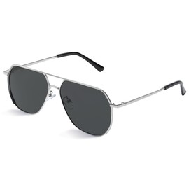 livho Polarized Aviator Sunglasses for Men, Trendy Square Sun Glasses for Men, Oversized UV Protection Men Fashion Sunglasses