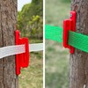 RiteFENCE Electric Fence Wood Post Polytape Insulator Nail on PolyTape