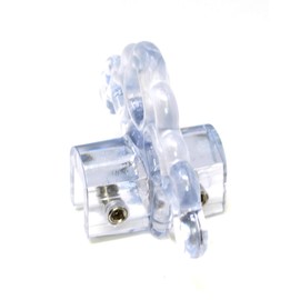 JSP Manufacturing Plastic Roof Ice Guard Snow Guard Snow Stops for Standing Seam Metal Roofing - Multi-Color/Multi-Pack Listing (5, Clear)