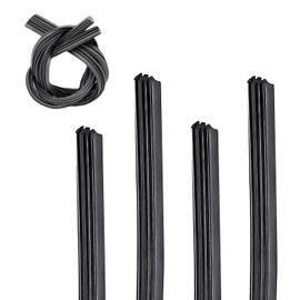 DACIRTY 4 PCS Car Wiper Replacement Rubber Strip, 28 Inch Boneless Frame Silent Wiper Blades, Replacement DIY Cutting Accessories, Suitable for Most Cars Trucks SUVs (Black)