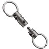 KeyUnity KA15 Titanium Key Ring, Connector, 360 Degree Rotation, Titanium