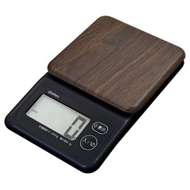 Doritech KS-276DW Digital Scale Forest, 4.4 lbs (2 kg), Dark Wood with Large Screen, Easy to See Diagonally