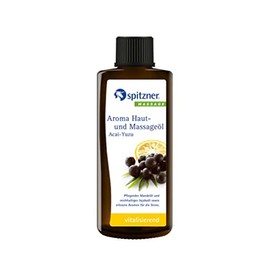 Aroma Skin & Massage Oil Acai Yuzu (190 ml) - Revitalising Massage Oil with Jojoba Oil, Almond Oil, No Preservatives