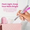 Premium Glass Nail File with Case - Fingernail File for