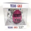 Texas Gals Bedazzled & Painted Howdy Y'All 18oz Glass Stemless