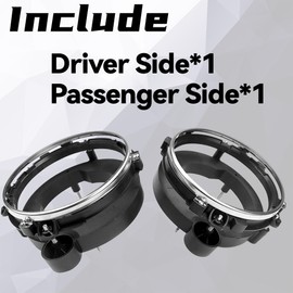 DIMEANI fit for Jeep Wrangler Headlight Bracket, Headlight Mounting Bracket Compatible with 1997 1998 1999 2000 2001 2002 2003 2004 2005 2006 Jeep Wrangler, Replace 110383 110384 2PCS(Left+Right)