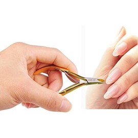  Nipper-type Nail Clippers Cutter Scissors Gold (Nail File Sonde Cuticle Press) Set