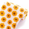 Country Sunflowers Printed Liverpool Fabric Textured Knit 4 Way Stretch
