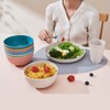 18pcs Wheat Straw Dinnerware Sets, HXYPN Unbreakable Reusable Dinnerware Set
