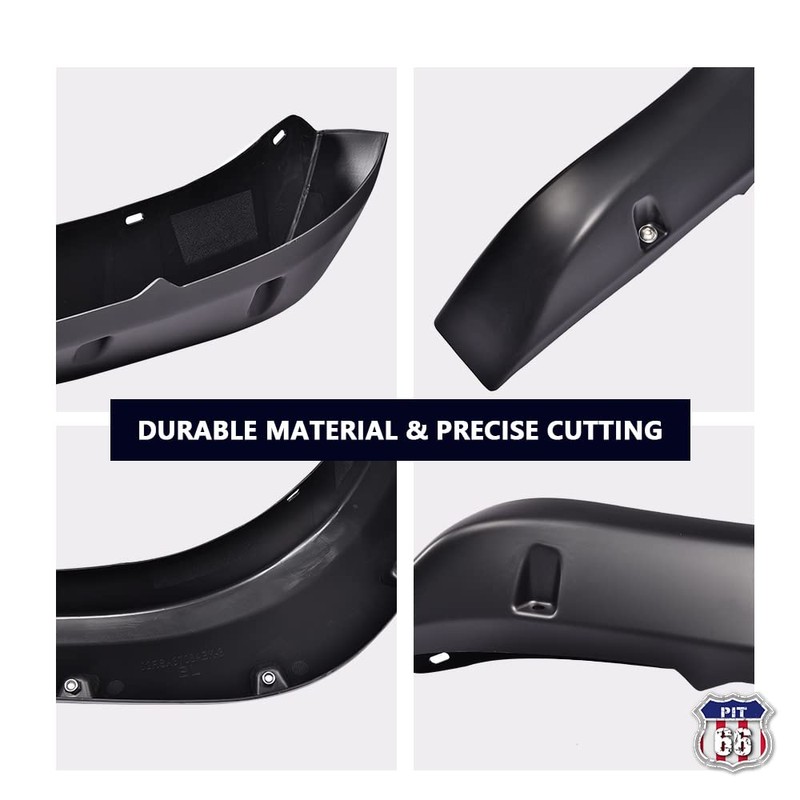 PIT66 Fender Flares, Compatible with 2002-2008 Dodge Ram 1500/2003-2009 Ram