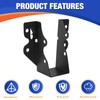 24PCS 2x4 Joist Hanger, Hurricane Ties,Black Powder Coating Joist Brackets