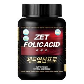 Jetration Jet Folic Acid Pro 90 tablets, early pregnancy nutritional supplement for pregnant women, excipient-free / 제트리션 제트엽산프로 90정 임신초기 임산부 영양제 무부형제