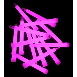 Partyknicklichter - 25 Power Glow Sticks 150 x 15 mm Pink for Events, Emergency Lighting, Path Marking, Signal Lights