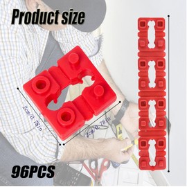 Hysgscwd 96Pcs Switch Receptacle Spacers, Plastic Non-Conductive Electrical Outlet Spacers for Electrical Box, Extender Light Switch Shims Twist-Apart Spacers, Socket Shims for Loose Outlet Plug Fix