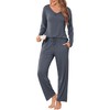 Vlazom Pyjamas Set for Women V-Neck Pj's Sets Soft Two