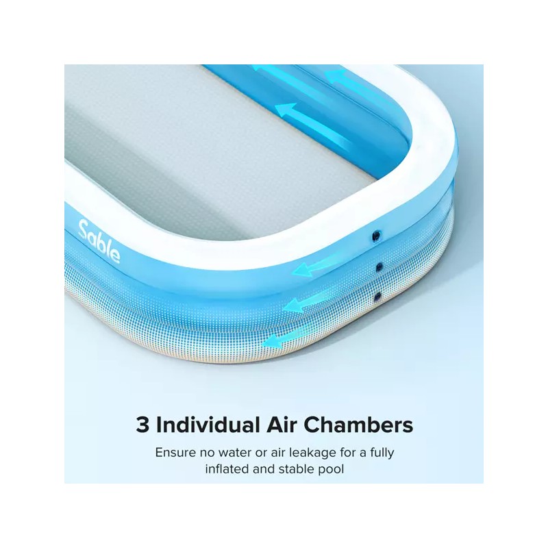 Sable SA-HF025 Inflatable Swimming Pool For Kids/Adults Blow Up 92