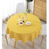 meioro Table Cloth, Round Tablecloth, Cotton Linen Table Cover, Simple