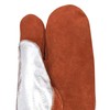 Pioneer Leather Welding Gloves- Light Duty Leather Mitt - Red