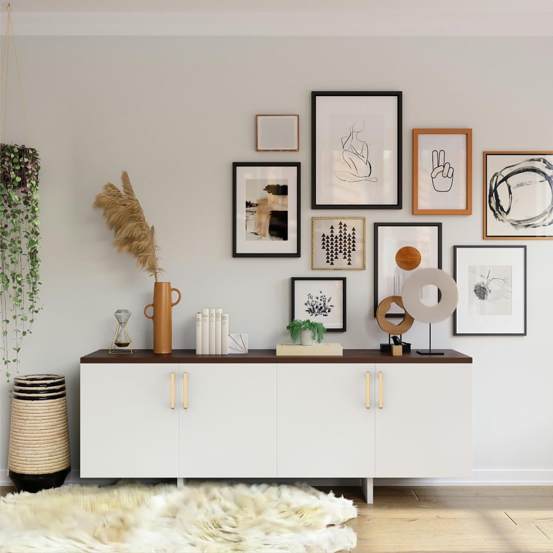 KNOKLOCK 10 Pack 5 Inch(128mm) Kitchen Cabinet Handles Champagne Bronze