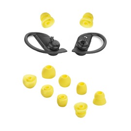 Replacement Eartips Silicone Earbuds Buds Set Earplug Compatible with PowerBeats Pro Beats Wireless Headset and Universal for 3.8mm Caliber Headset(Yellow)