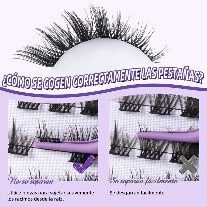 Kit De Extensiones De Pestañas Fox Eye A Wispy Diy