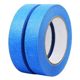 Diompirux 2 Rolls Universal Masking Tape, Professional Masking Tape, Painter's Tape, Versatile Tape for Painting Work and Decoration, for Bodywork, Painting, Renovations, Decoration, Renovation (24 mm