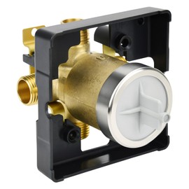 R10000-UNBX Shower Valve Replacement for Delta MultiChoice Universal Valve, 4-Port 1/2 Inch Universal Connection, Brass Construction