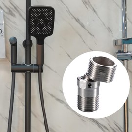 LOVIVER Faucet Angled Curved Foot Universal Convenient Installation Adjustable Angle Eccentric Screw Corner Tap Adapter for Kitchen