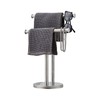 SHUNLI Hand Towel Holder Stand, Double Towel Rack Free Standing