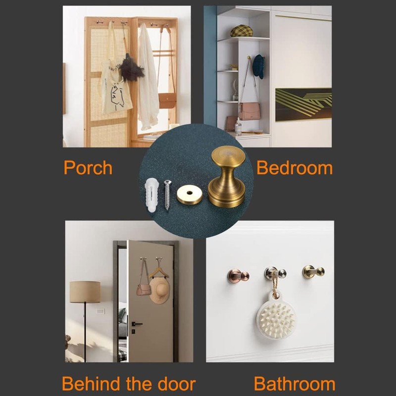 Mgoodoo Bathroom Towel Hooks Wall Mounted,Towel Robe Hook Clothes Coat