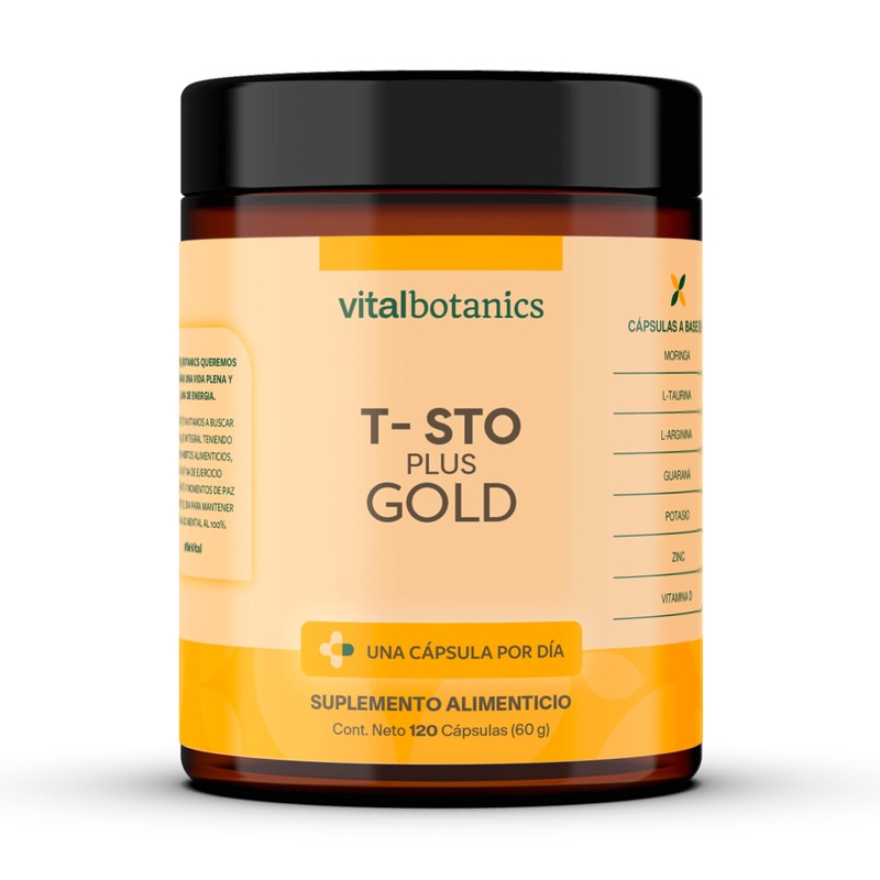 T-STO PLUS GOLD con Vitamina D, Potasio, Zinc, L-Arginina VITAL