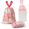 4 Gallon Trash Bags Drawstring, Colorful & Portable Small Trash
