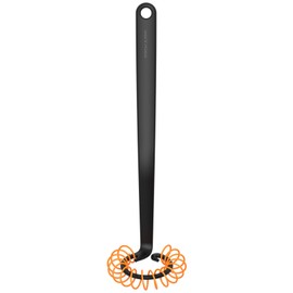 Fiskars Spiral Whisk, Length: 27 cm, Ø 6 cm, Plastic, Functional Form, Black/Orange, 1014438