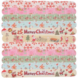 Kichvoe 24 Pieces Christmas Nail Files Snowflake Nail File Santa Claus Nail Boards Fingernails Buffer Toenails Polisher Tools for Manicure Women Girls Natural Salon
