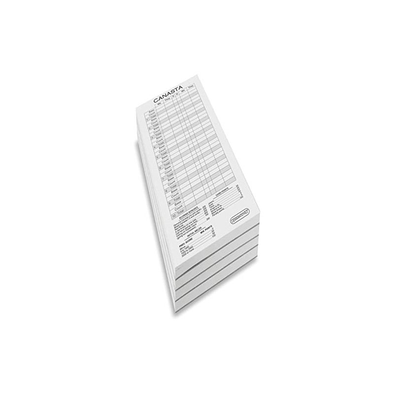 Brimtoy Canasta score pads/scoring cards (4 packs)